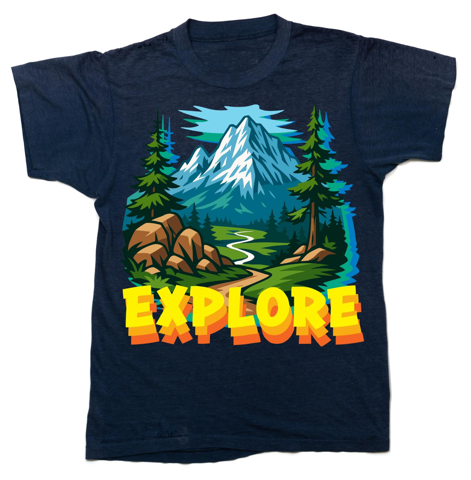 Explore Kids apparel mockup